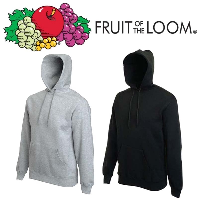 Slimme Deals - Twee comfortabele Fruit of the Loom Hooded Sweat