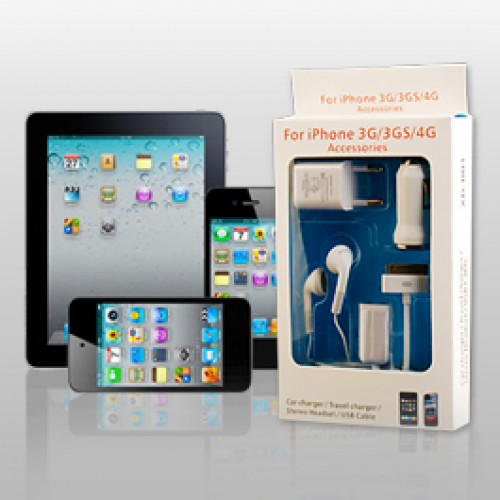 Super Dagdeal - 5 in 1 Starterspakket voor de iPad of iPhone 3G t/m 4S