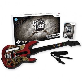 Super Dagdeal - Wii Guitar Hero Metallica + Guitar Bundel