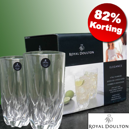 Today's Best Deal - 8 Royal Doulton kristallen glazen