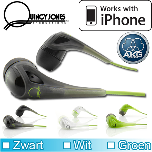 Today's Best Deal - AKG Q350 In-Ear Oordopjes zwart-wit-groen