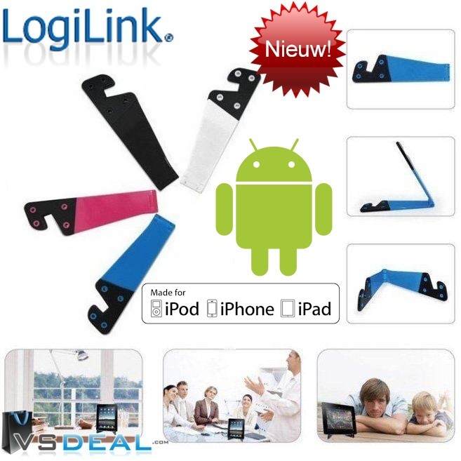 vsdeal.com - 2 x Logilink Standaard voor Tablet, E-Reader of Smartphone OP=OP