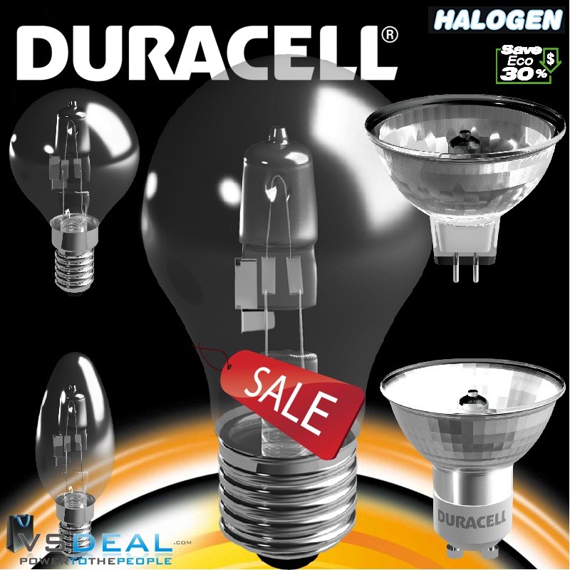 vsdeal.com - 4 pack Duracell Halogeen Spaarlampen SALE!!