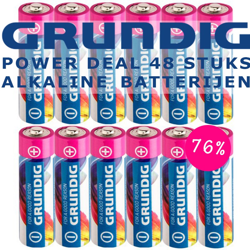 vsdeal.com - 48 x Grundig Power AA of AAA ++ Batterijen