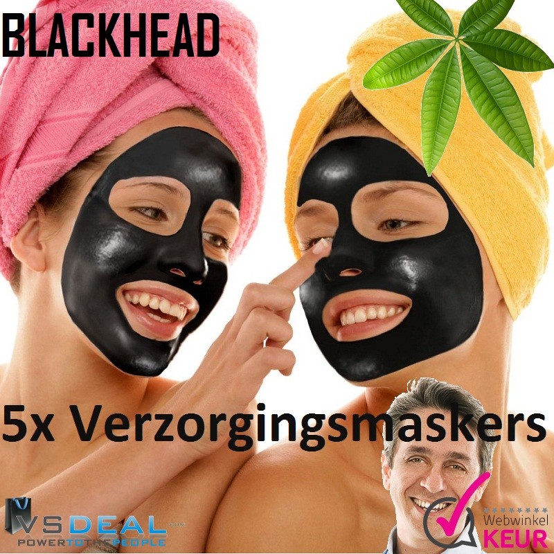 vsdeal.com - 5 Stuks Blackhead Verzorgingsmaskers voor Hem & Haar