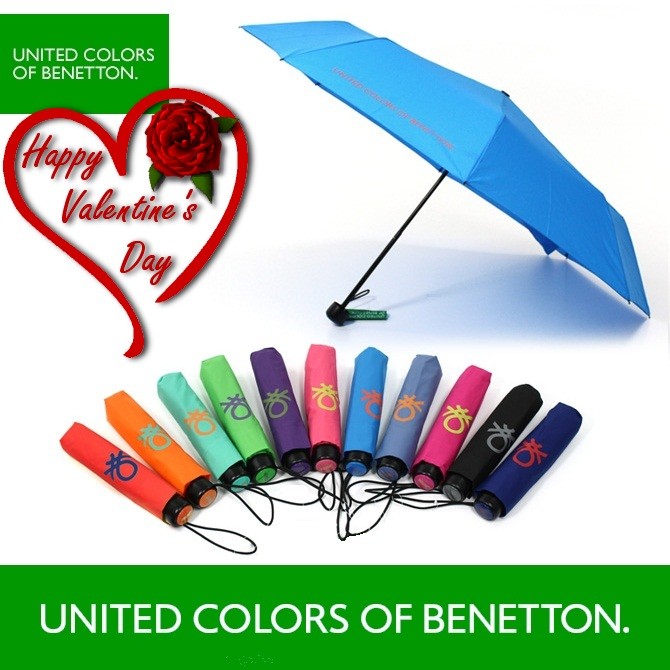 vsdeal.com - Benetton Lichtgewicht Paraplu in 9 kleuren OP=OP