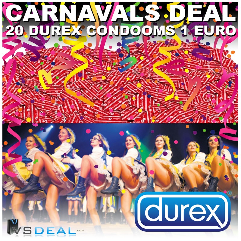 vsdeal.com - Durex Carnaval Actie 20 of 40 Condooms OP=OP