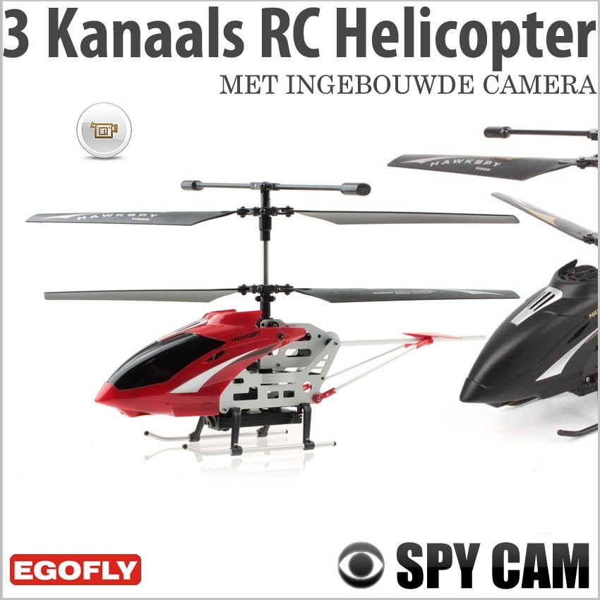 vsdeal.com - Egofly Hawkspy 3CH RC Helicopter RTF Built-in Gyro, Spy Camera XL