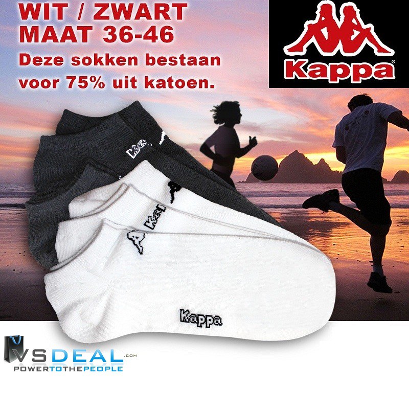 vsdeal.com - Euroknaller 3 Paar Kappa Sneaker Sokken OP=OP