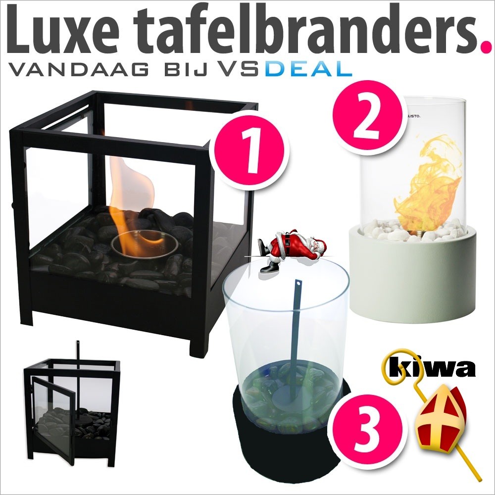 vsdeal.com - Luxe Tafelbranders keuze uit 3 modellen!! OPRUIMING OP=OP