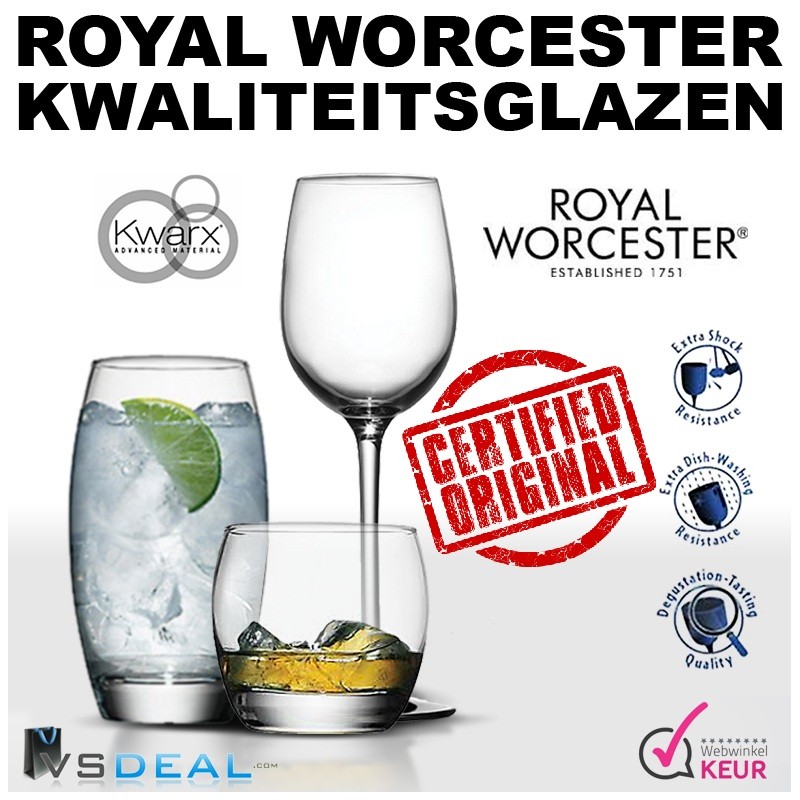 vsdeal.com - Royal Worcester kwarx design glazen OP=OP