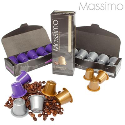Waat? - 100 Massimo koffiecups voor je Nespresso machine (beschikbaar in 3 heerlijke smaken)