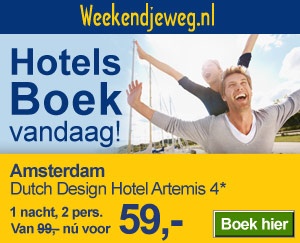 Weekendjeweg - Dutch Design Hotel Artemis 4* vanaf 59,-.