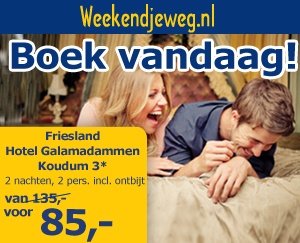 Weekendjeweg - Hotel Galamadammen 3* vanaf 85,-.