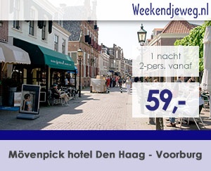 Weekendjeweg - Mövenpick hotel Den Haag - Voorburg 4* vanaf 59,-.