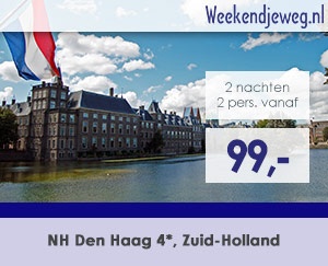 Weekendjeweg - NH Den Haag 4* vanaf 99,-.