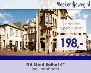 Weekendjeweg - NH Gent Belfort 4* vanaf 198,-.