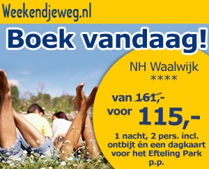Weekendjeweg - NH Waalwijk 4* vanaf 115,-.