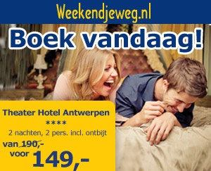 Weekendjeweg - Theater Hotel 4* vanaf 149,-.