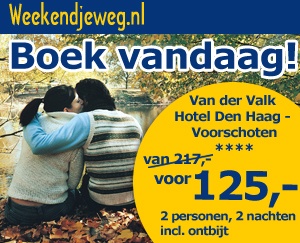 Weekendjeweg - Van der Valk Hotel Den Haag- Voorschoten 4* vanaf 250,-.