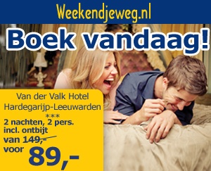 Weekendjeweg - Van der Valk Hotel Hardegarijp-Leeuwarden 3* vanaf 89,-.