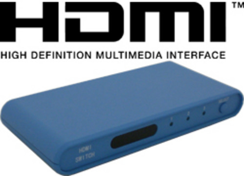 Week op Week - HDMI 3x1 switch met afstandsbediening en HDMI kabel