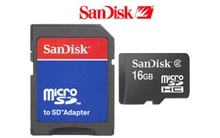 Week op Week - Sandisk Micro SDHC 16, 8 of 4 GB met gratis SD adapter (bulk)