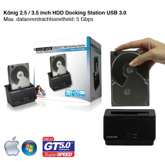 123 Dagaanbieding - 2.5 / 3.5 Inch Hdd Docking Station Usb 3.0