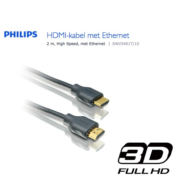 123 Dagaanbieding - 3-Pack Philips Hdmi-kabel Met Ethernet