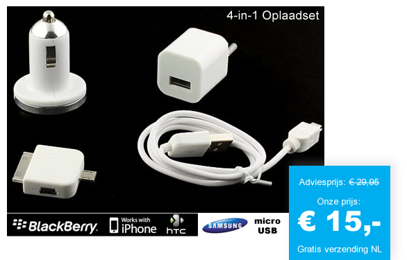 123 Dagaanbieding - 4-In-1 Adapterset