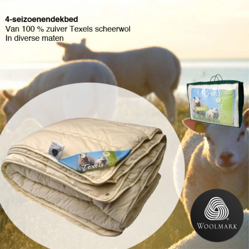 123 Dagaanbieding - 4-Seizoenendekbed Van 100% Zuiver Texels Scheerwol In Alle Maten