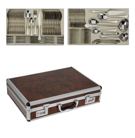 123 Dagaanbieding - 72-Delige Bestekset New York In Attachekoffer 123 Dagaanbieding - 72-Delige Bestekset New York In Attachekoffer