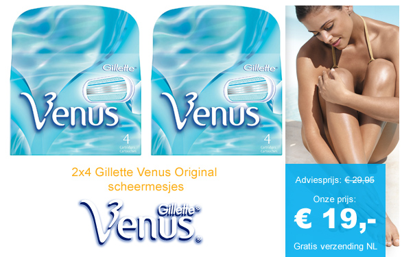 123 Dagaanbieding - 8X Gillette Venus Original Scheermesjes 123 Dagaanbieding - 8X Gillette Venus Original Scheermesjes