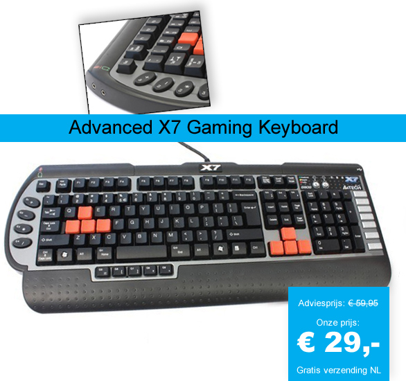 123 Dagaanbieding - Advanced X7 Gaming Keyboard