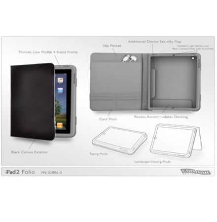 123 Dagaanbieding - Apple Ipad 2 Contour Design Stand Folio Case