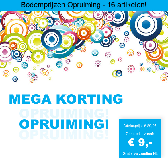 123 Dagaanbieding - Bodemprijzen Opruiming - 16 Artikelen