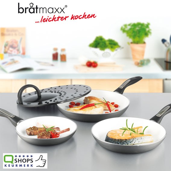 123 Dagaanbieding - Brat Maxx 4 Delige Keramische Koekenpannenset 123 Dagaanbieding - Brat Maxx 4 Delige Keramische Koekenpannenset