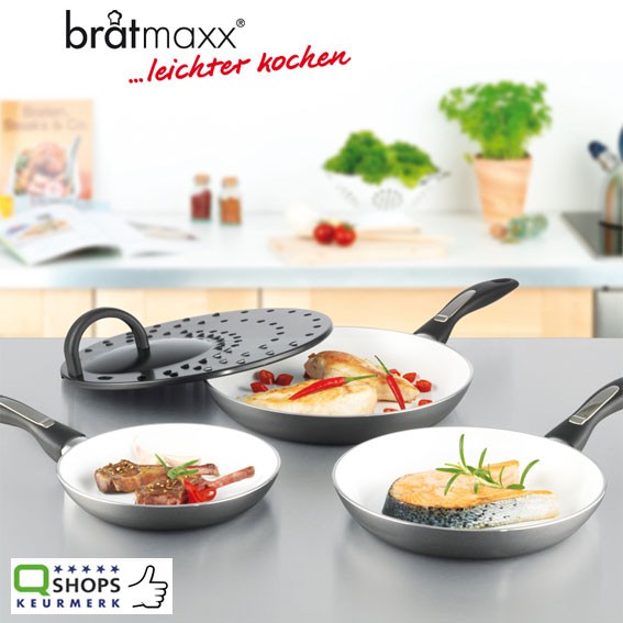 123 Dagaanbieding - Brat Maxx 4 Delige Keramische Koekenpannenset