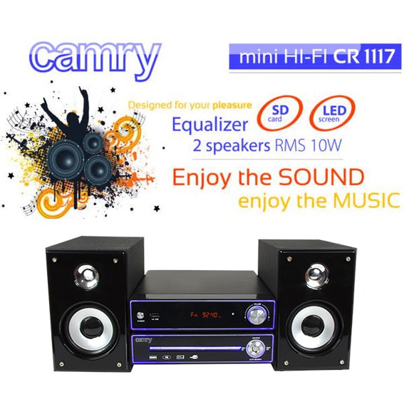 123 Dagaanbieding - Camry Mini Hifi System Cd/radio/mp3/usb