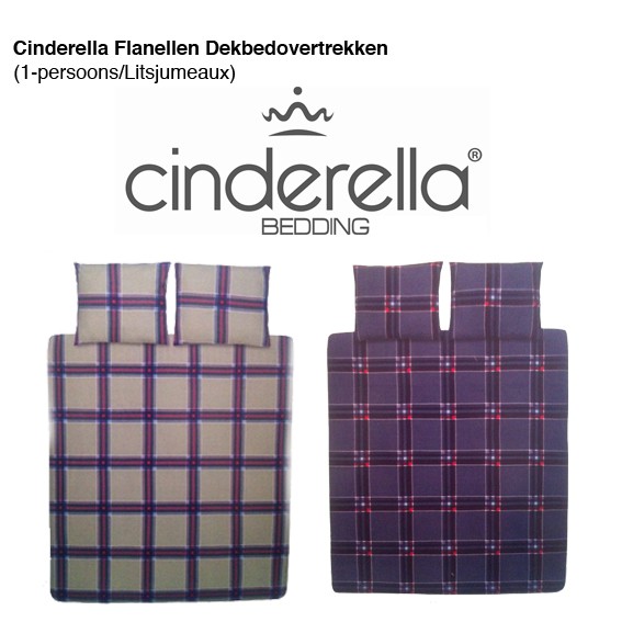 123 Dagaanbieding - Cinderella Flanellen Dekbedovertrekken (1/Litsjumeaux)