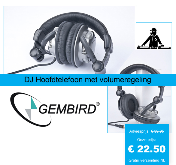 123 Dagaanbieding - Dj Hoofdtelefoon Met Volumeregeling