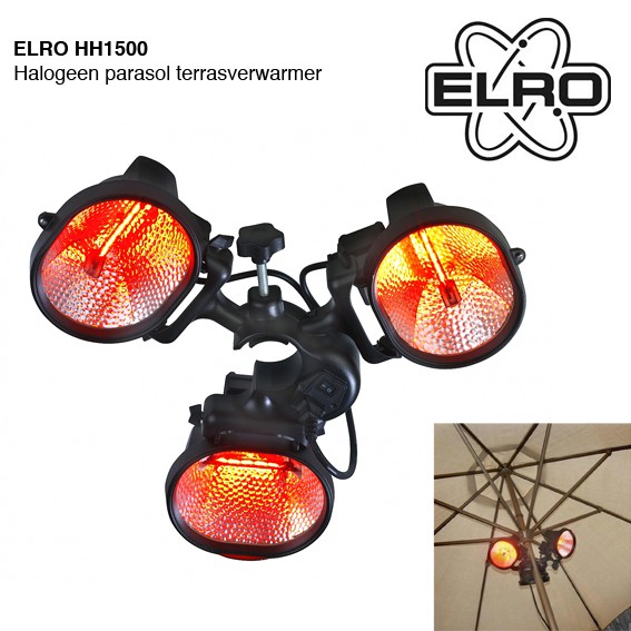 123 Dagaanbieding - Elro Hh1500 Halogeen Parasol Terrasverwarmer