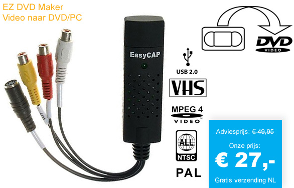 123 Dagaanbieding - Ez Dvd Maker - Video Naar Dvd/pc 123 Dagaanbieding - Ez Dvd Maker - Video Naar Dvd/pc