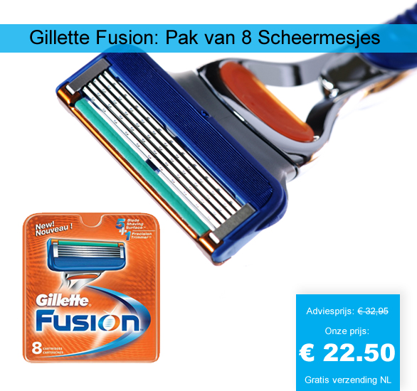 123 Dagaanbieding - Gillette Fusion: Pak Van 8 Scheermesjes 123 Dagaanbieding - Gillette Fusion: Pak Van 8 Scheermesjes