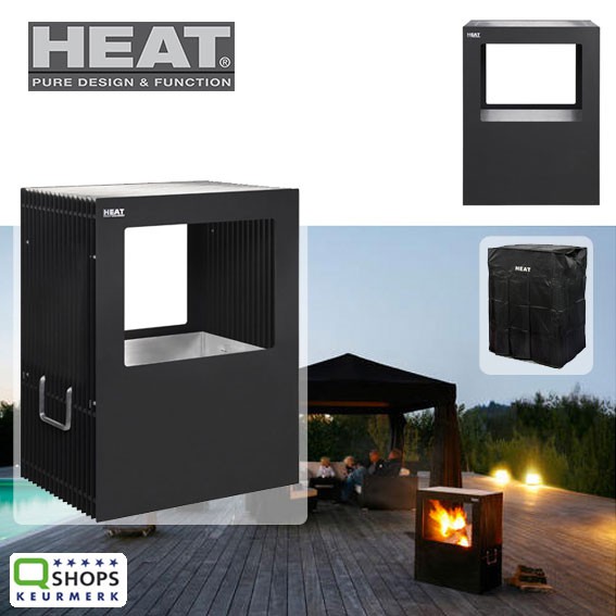 123 Dagaanbieding - Heat Firepit En Bbq Met Gratis Beschermhoes