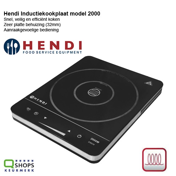 123 Dagaanbieding - Hendi Inductiekookplaat Model 2000