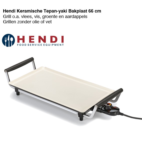 123 Dagaanbieding - Hendi Keramische Tepan-yaki Bakplaat 66 Cm 123 Dagaanbieding - Hendi Keramische Tepan-yaki Bakplaat 66 Cm