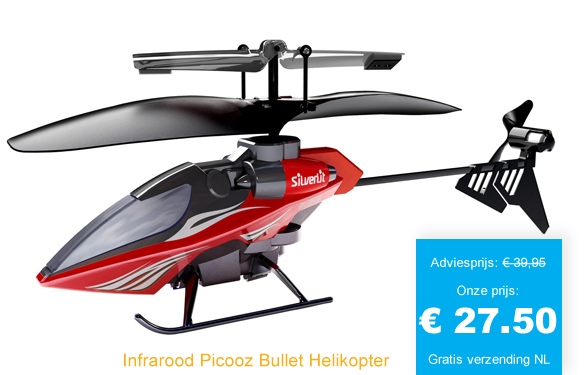 123 Dagaanbieding - Infrarood Picooz Bullet Helikopter