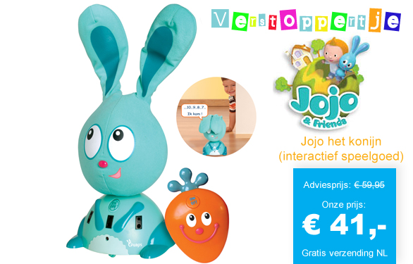 123 Dagaanbieding - Jojo Het Konijn (Interactief Speelgoed)