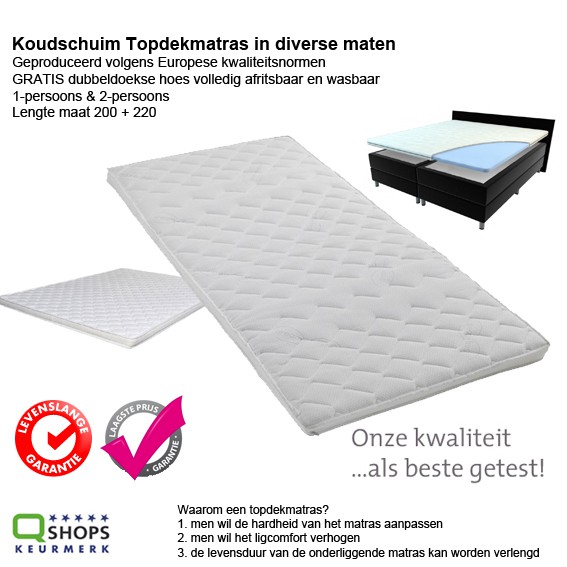 123 Dagaanbieding - Koudschuim Topdekmatras In Diverse Maten